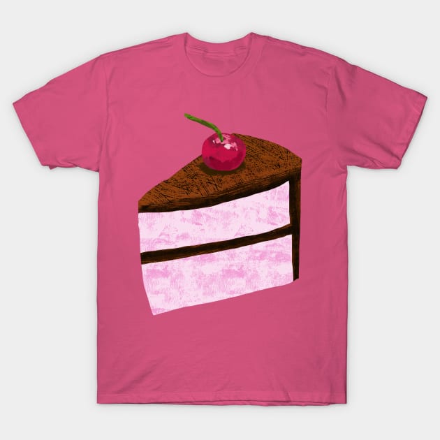 Cherry Chocolate Cake T-Shirt by pastanaut